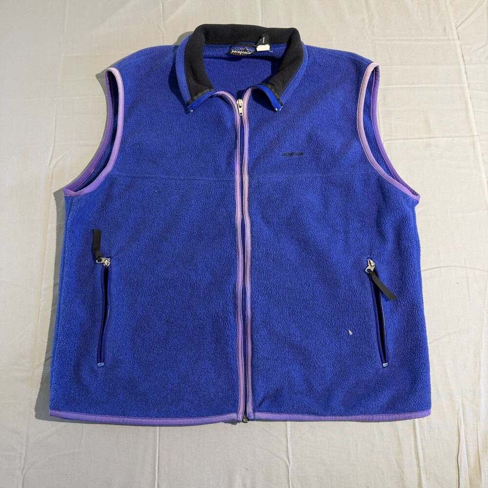 Patagonia Synchilla Fleece Vest Size XL Blue Made in USA
